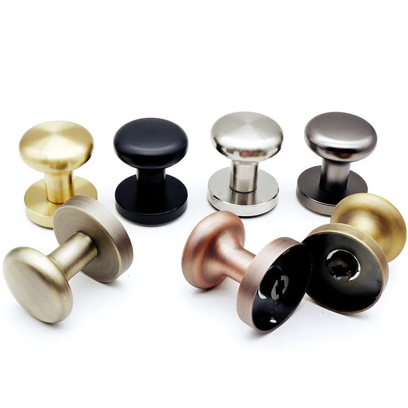 

Invisible Door Lock Zinc Alloy Circular Single Side Bedroom Background Wall Round Door Hidden Handle