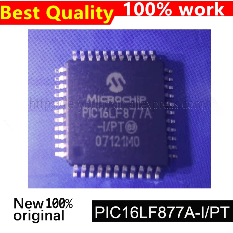 5 قطعة/الوحدة 100% جديدة وحقيقية PIC16LF877A-I/PT PIC16LF877A QFP44 #1