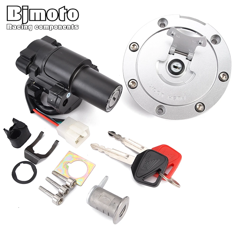 Ignition Switch Fuel Gas Cap Seat Lock Key Kit For Honda CB900 CB919 Hornet CBF500 CBF600 Naked CBF600S ABS CBF1000