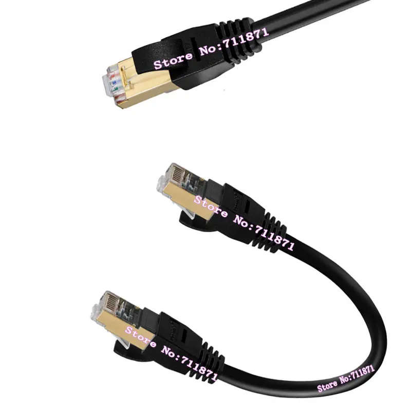 

30cm 8Pin 10Gbps Speed CAT 7 CAT7 Rj45 Ethernet network line cable 8P CAT7 Rj45 network cable Ethernet Line 7 CAT Rj45 wire cord