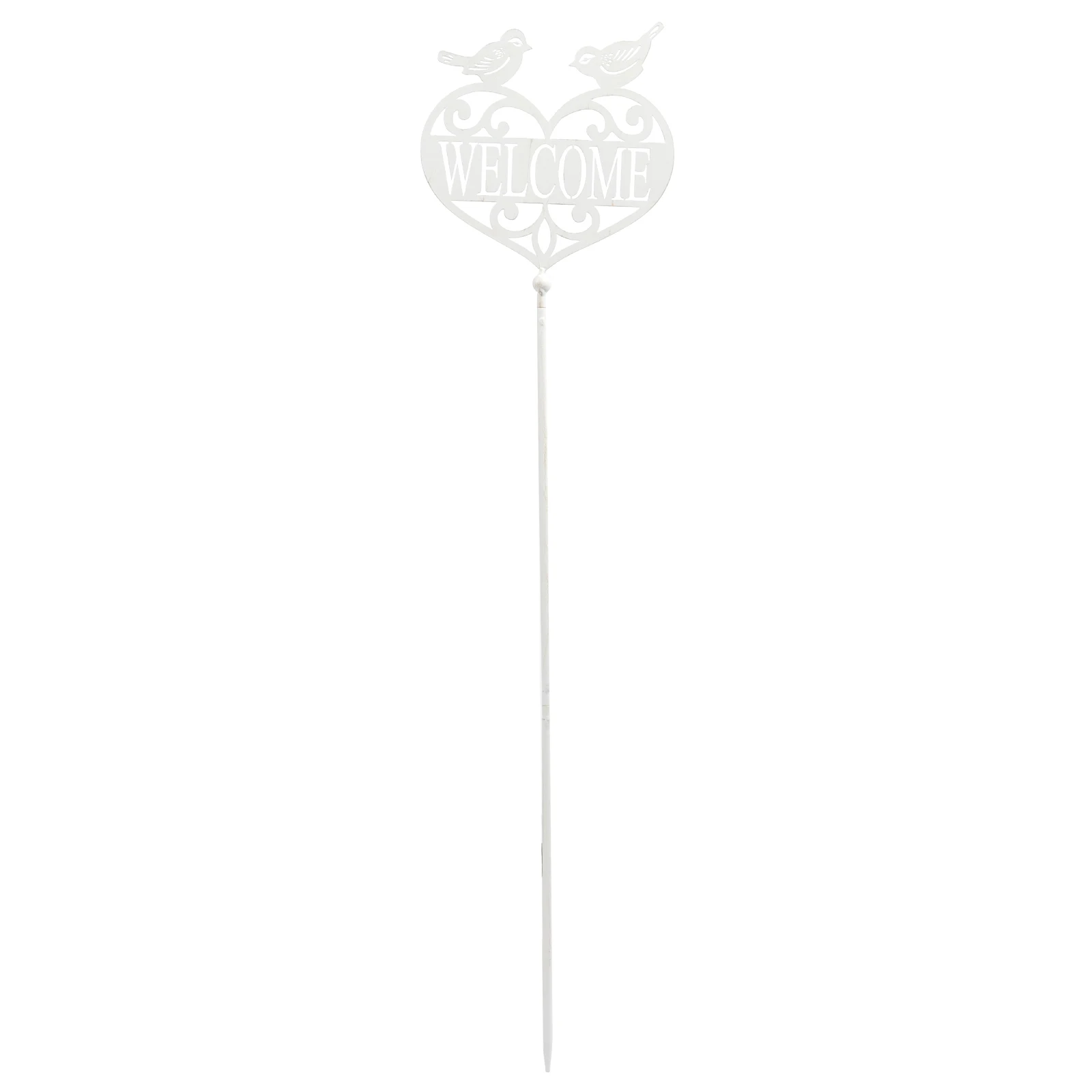 

1pc Creative Welcome Board Decor Plug-In Garden Stake Iron Yard Ornament Outdoor Decoration For Lawn Patio Insert