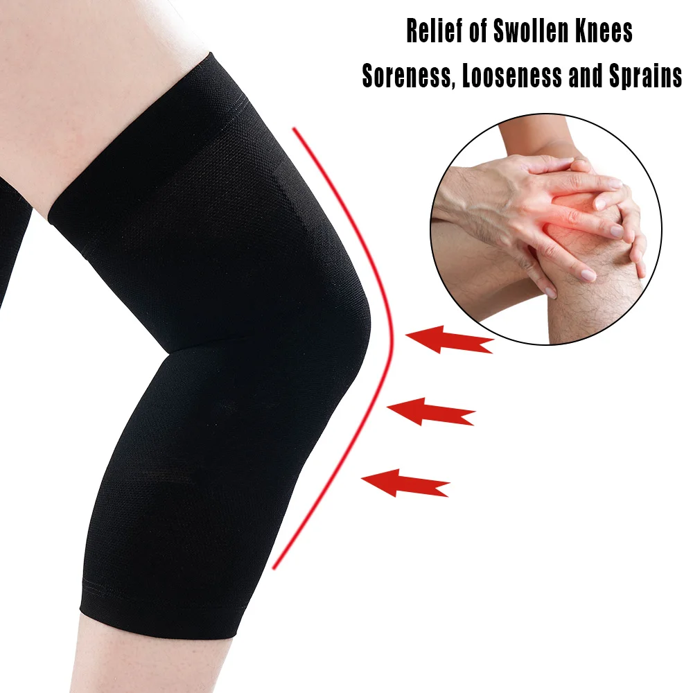 1 Paar Unisex Medizinische Beinbandagen Kompressions-Knieschoner zur Linderung von Gelenkschmerzen, Verletzungen, Sport, Gelenkstütze, Athletik-Bandage – Detail 7