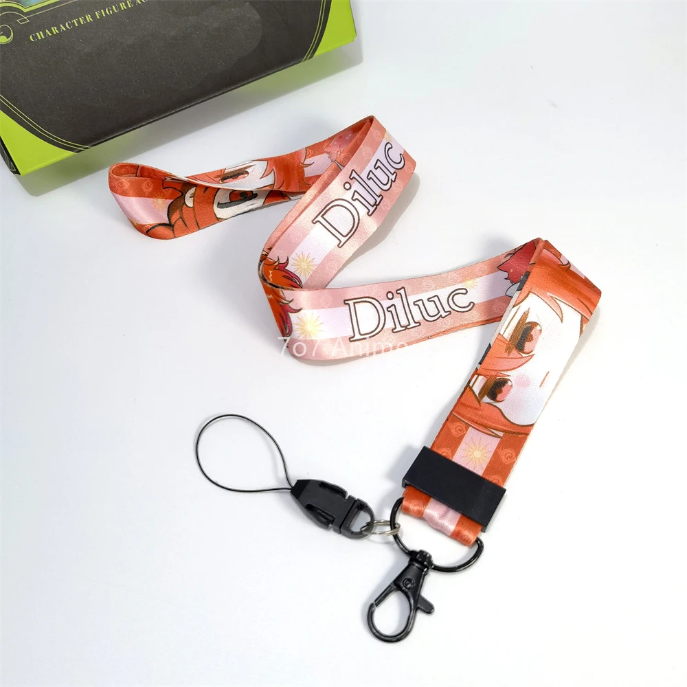 Liyue Series Series  Phone Charms Cute Neck Lanyard Zhongli Xiao Hutao Tartaglia Xianyun Gaming Ganyu Keqing Baizhu Yelan