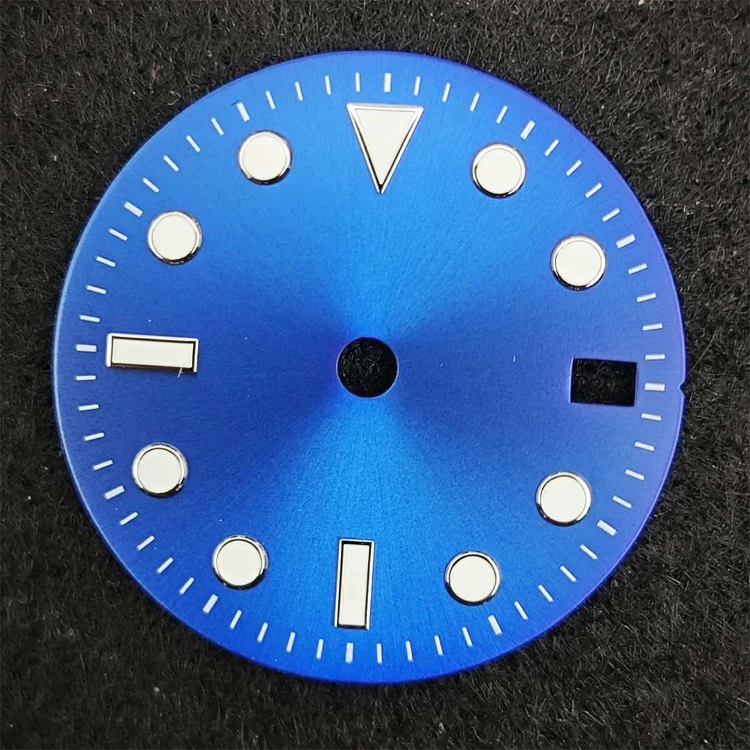 28.5mm Watch Dial NH35 SUB DEEP Sea Dial Watch Accessories Green Luminous Watch Faces for NH35/ NH36/ 4R35/ 4R36 Movement