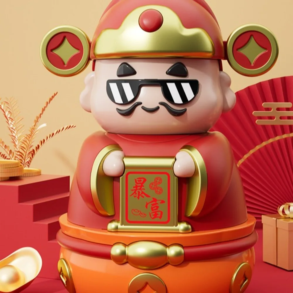 Réservoir d'épargne le dieu de la richesse tirelire décorative ouvrable dieu chinois ornements dessin animé bon symbolisme dessin animé tirelire