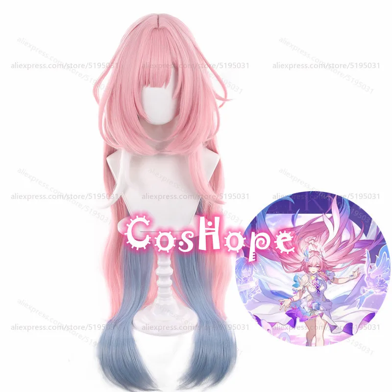 

HSR Cyrene Косплей Парик 100 см Длинный Розовый Синий Смешанный Парик Аниме Термостойкие Синтетические Парики для Хэллоуина Карнавальный Костюм Партии