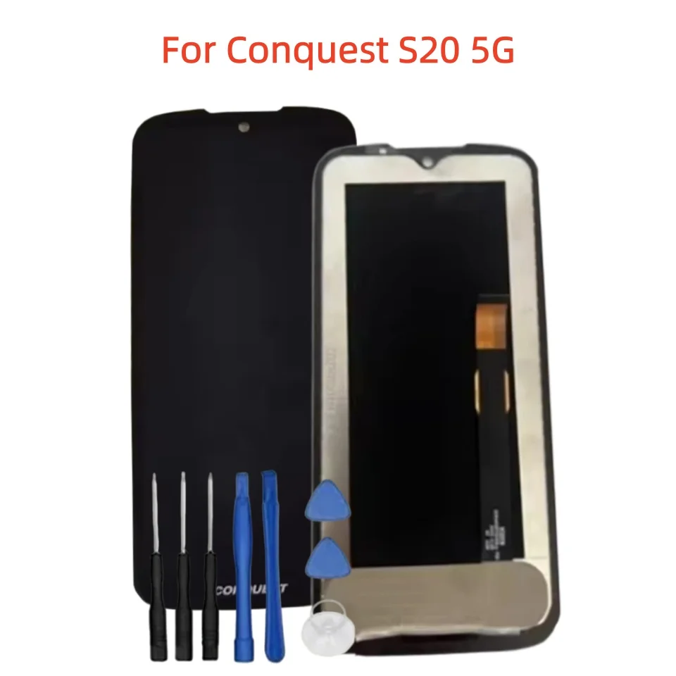 New For Conquest S20 5G Cell Phone LCD Display Touch Screen Assembly Digitizer Glass Repair Replacement