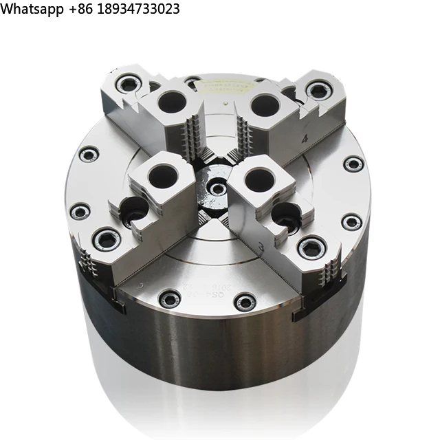 4 Jaw Chuck Solid Built-in Cylinder Pneumatic Chuck with Functional Base