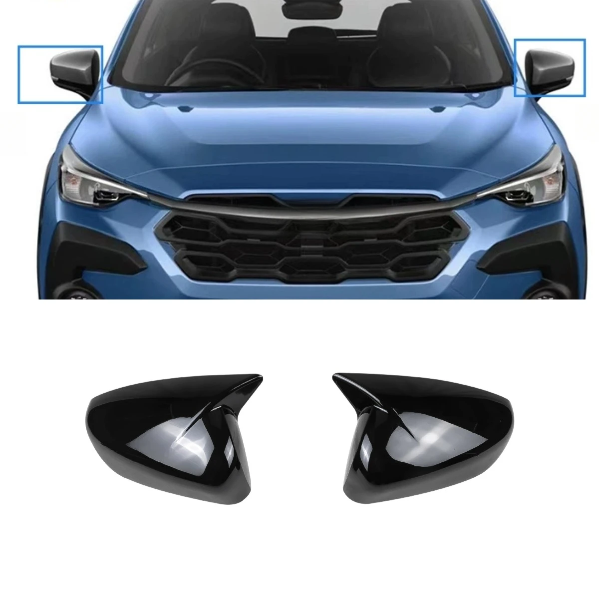 

Автомобильная крышка заднего вида, защитная боковая крышка зеркала заднего вида, колпачки для Subaru Crosstrek, комплект кузова, автомобильные аксессуары