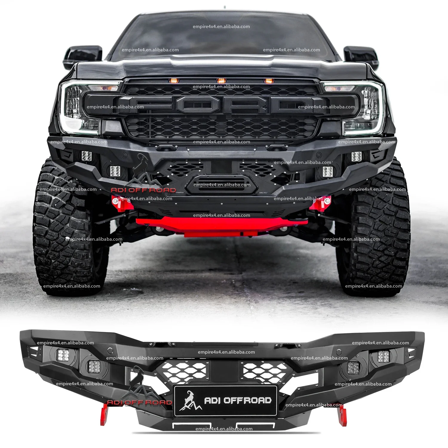 F17 Series 4x4 rear bumper front bumper bull bar bars for 2022 2023 2024 for ranger xlt xls wildtrak px4 T9 2022 2023 2024+