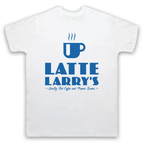 CURB YOUR ENTHUSIASM LATTE LARRY'S COFFEE SCONE SPITE MENS & WOMENS T-SHIRT