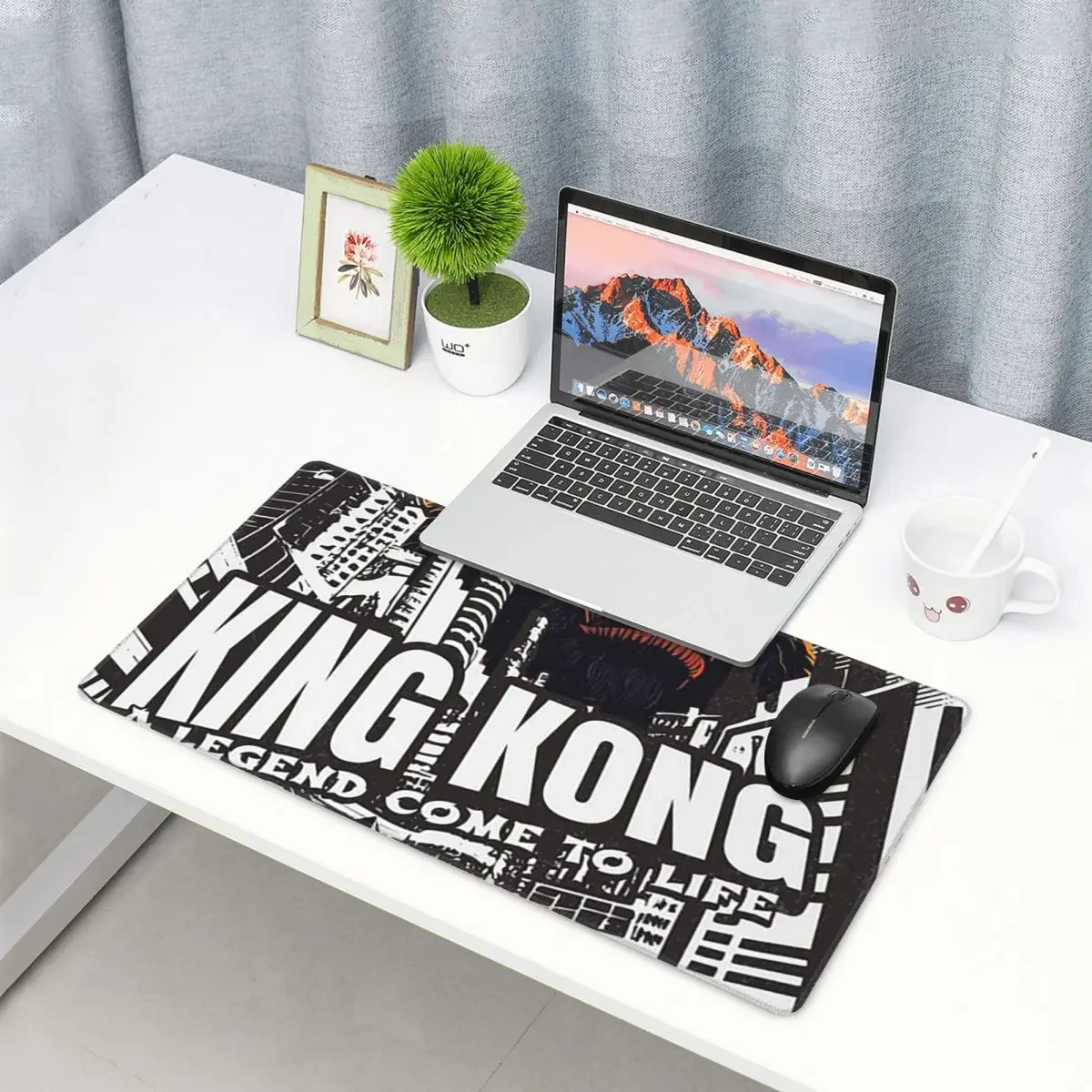 Large Mouse Pad King Kong - A Legend Gamer PC Laptop Mats Keyboard Carpet Computer Gaming Office Accessories Desk Mat