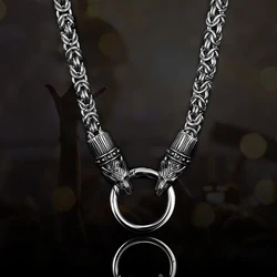 Trend Animal Dog Sheep Stainless Steel Neckalce For Men's Cool Vintage Chain Boy Boyfriend Thick Wolf Punk Necklace Jewelry Gift