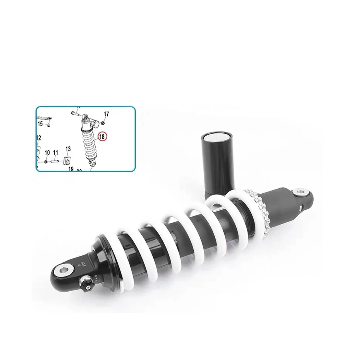 【Precise Fit】Rear Shock Absorber Rear Shock Absorber Rear Fork Motorcycle Accessories Fit For CFMOTO 450MT MT450 CF400-8-8A