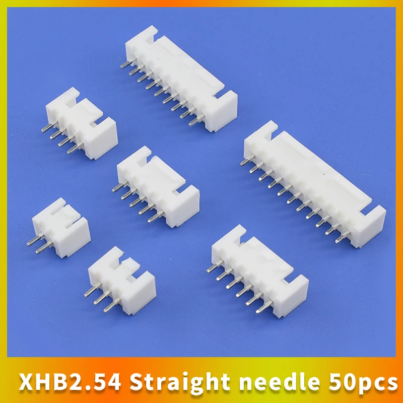 50 Stuks Xhb2.54 2.54Mm Socket Connector Pin Header Rechte Pin 2P-12P