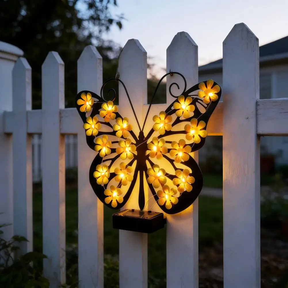 solarmetal-バタフライ屋外ライト-led-付き、配線不要、防水、色が変わる装飾ランプ、庭のパティオ装飾用