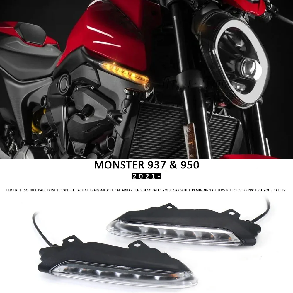 

LED Turn Signal Light Side Front Indicator Lamp Motorcycle Accessories New For Ducati Monster 937 MONSTER 950 2021 2022 2023