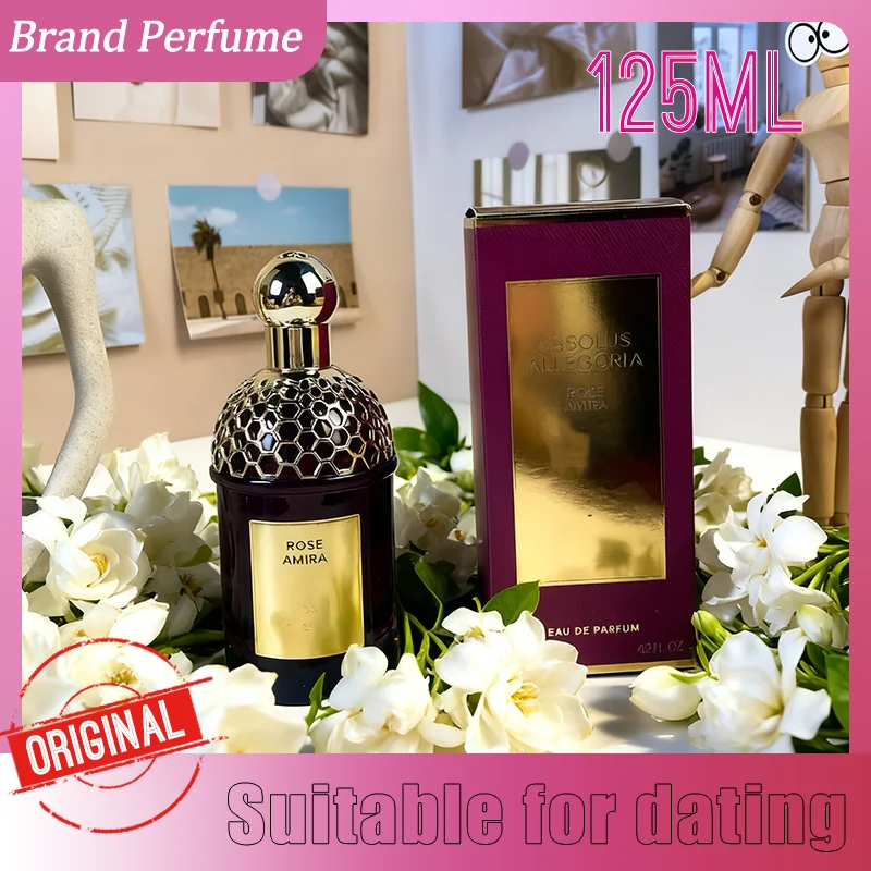 عطر يدوم طويلاً 125 مل عطر عالي الجودة ماركة هادئة وساحرة لون خشبي رذاذ للجسم لطيف أو دو تواليت للجنسين