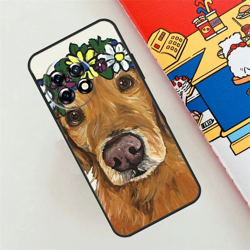 Golden Retriever Dog Case For OnePlus Nord CE 4 3 2 Lite N10 N20 N30 OnePlus 12 11 9 10 Pro 10T 9R 10R 12R Cover image 4