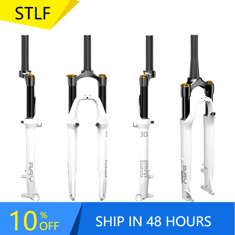STLF Air Spring Hydraulic Lock-Out 700C Bicycle Fork Custom Mountain Bike Front Suspension Fork for Bicycle Down Hill