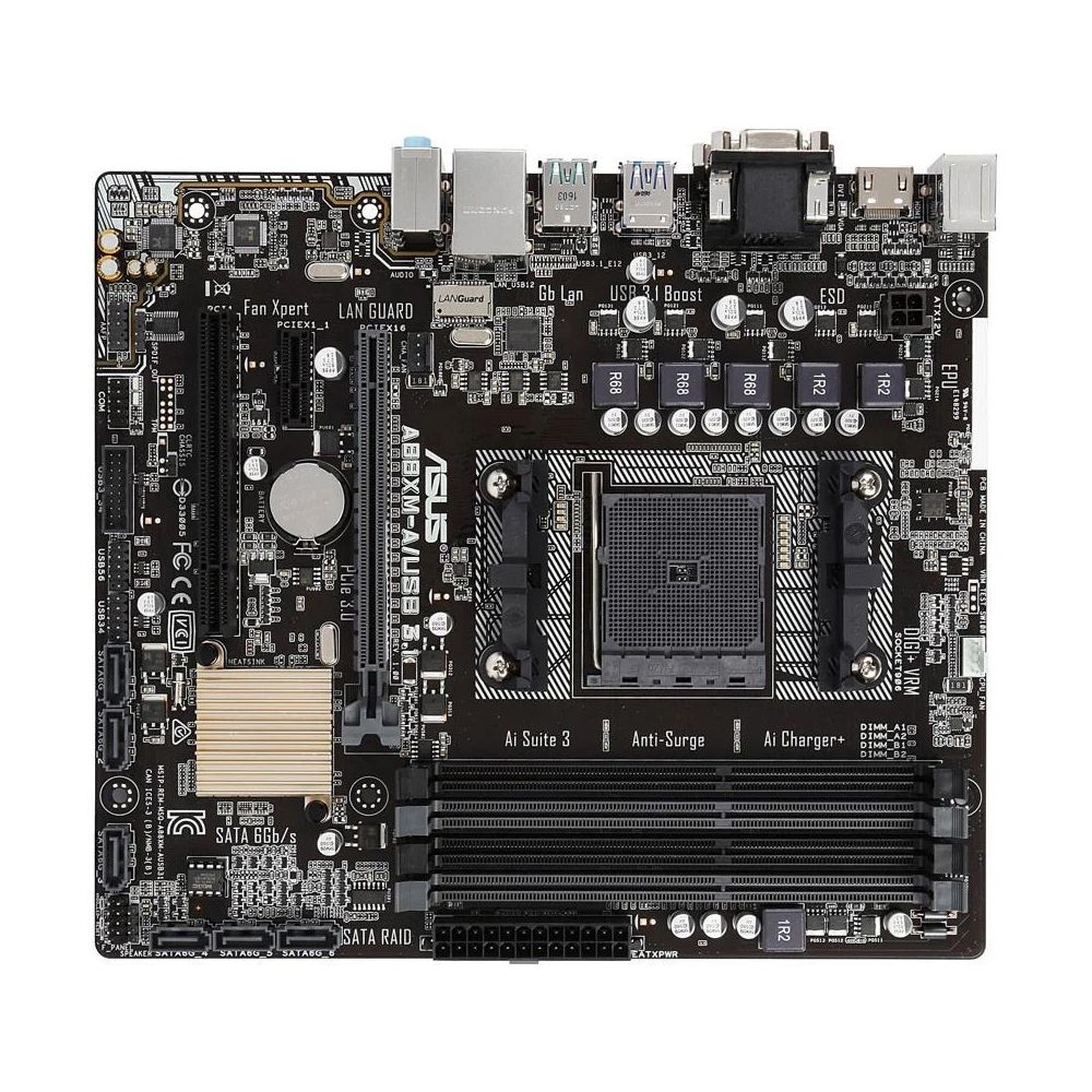 Placa base ASUS A88XM-A/USB 3.1 con zócalo AMD A88X FM2/FM2+para AMD A10/A8/A6/A4/Athlon 4×DDR3, placa base usada.