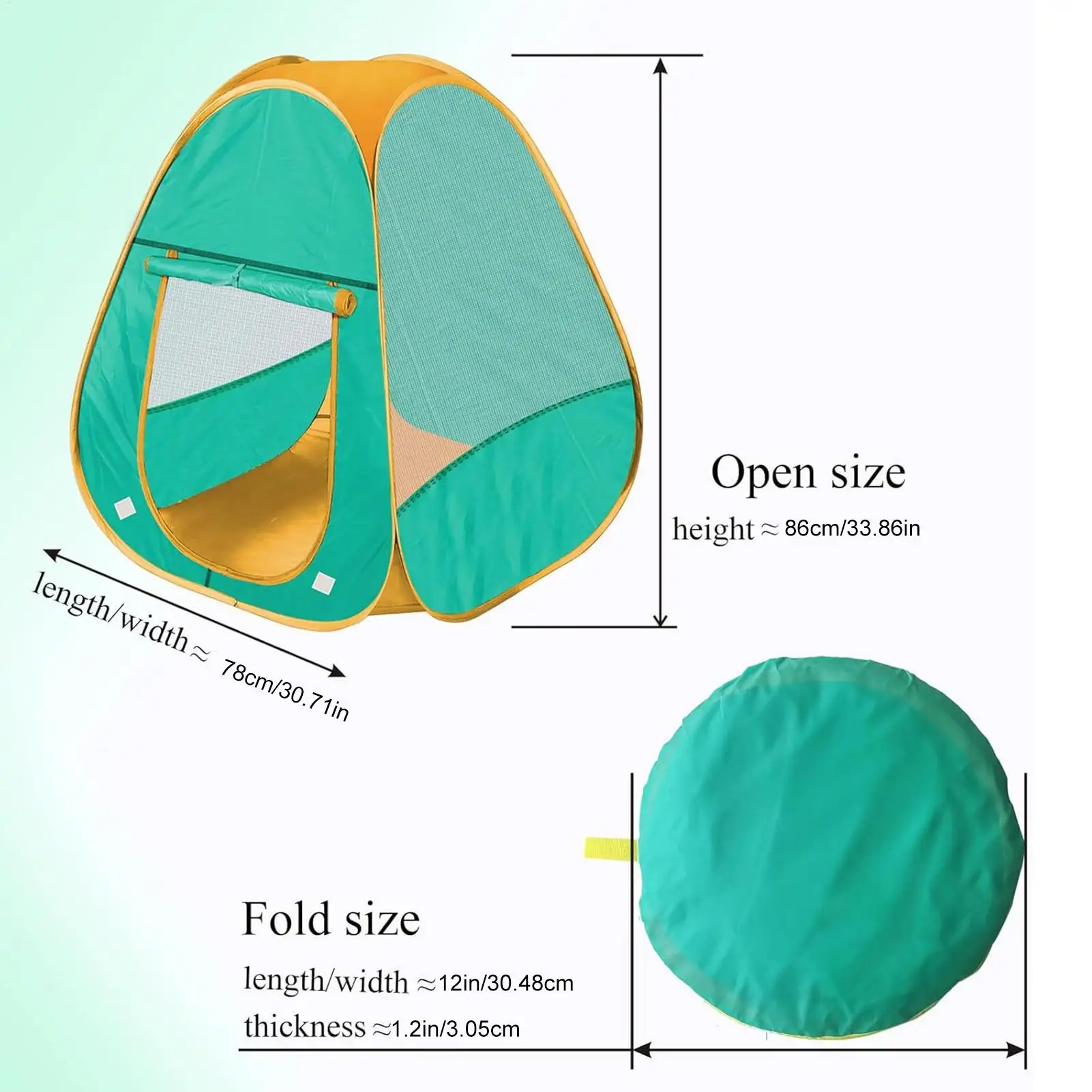 Tente de jeu pour enfants, tente de jeu intérieure et extérieure pop-up pour 2 à 3 enfants, coin sensoriel pliable en maille pour jardin, plage, chambre à coucher