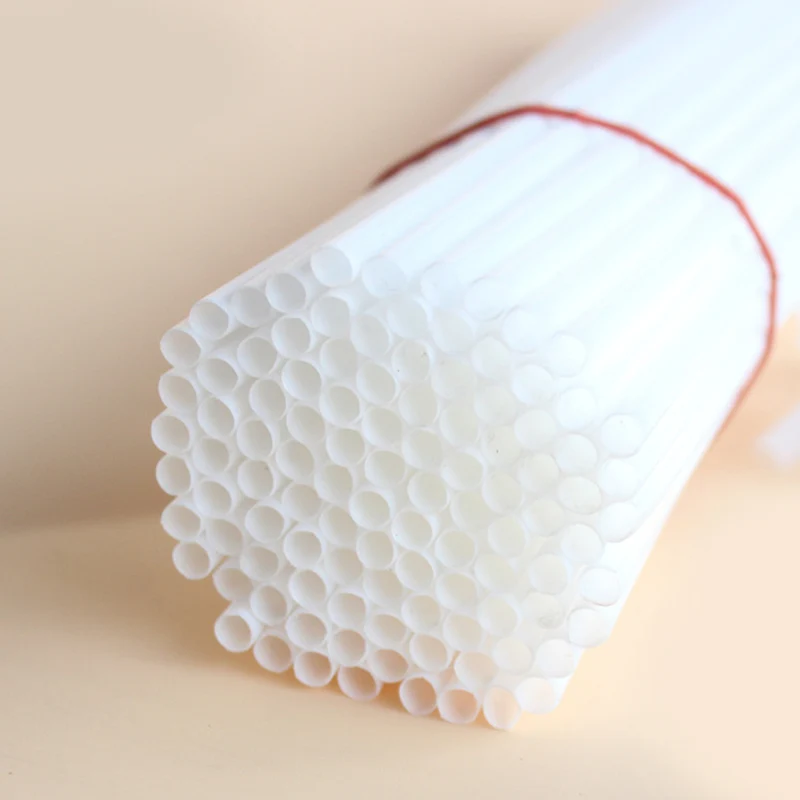 20/40/60/100/pcs Bâtons de ballon en plastique blanc Porte-ballons et coupes pour la fête pour Anniversaire Mariage Evénement Décorations de