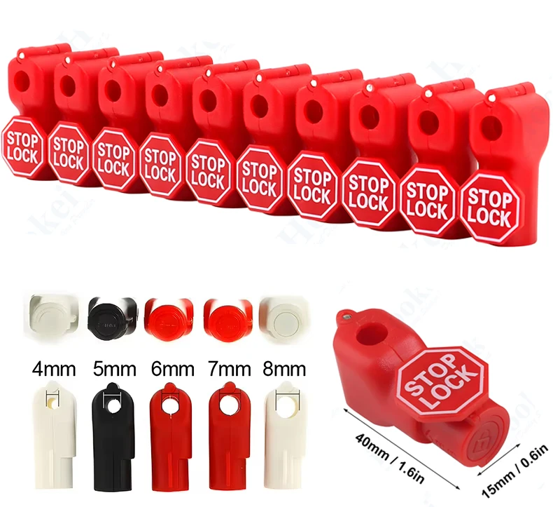 

50 Piece Gancho Serradura Depanel Display Peg Hook Anti Theft Stop Lock for Retail Shop