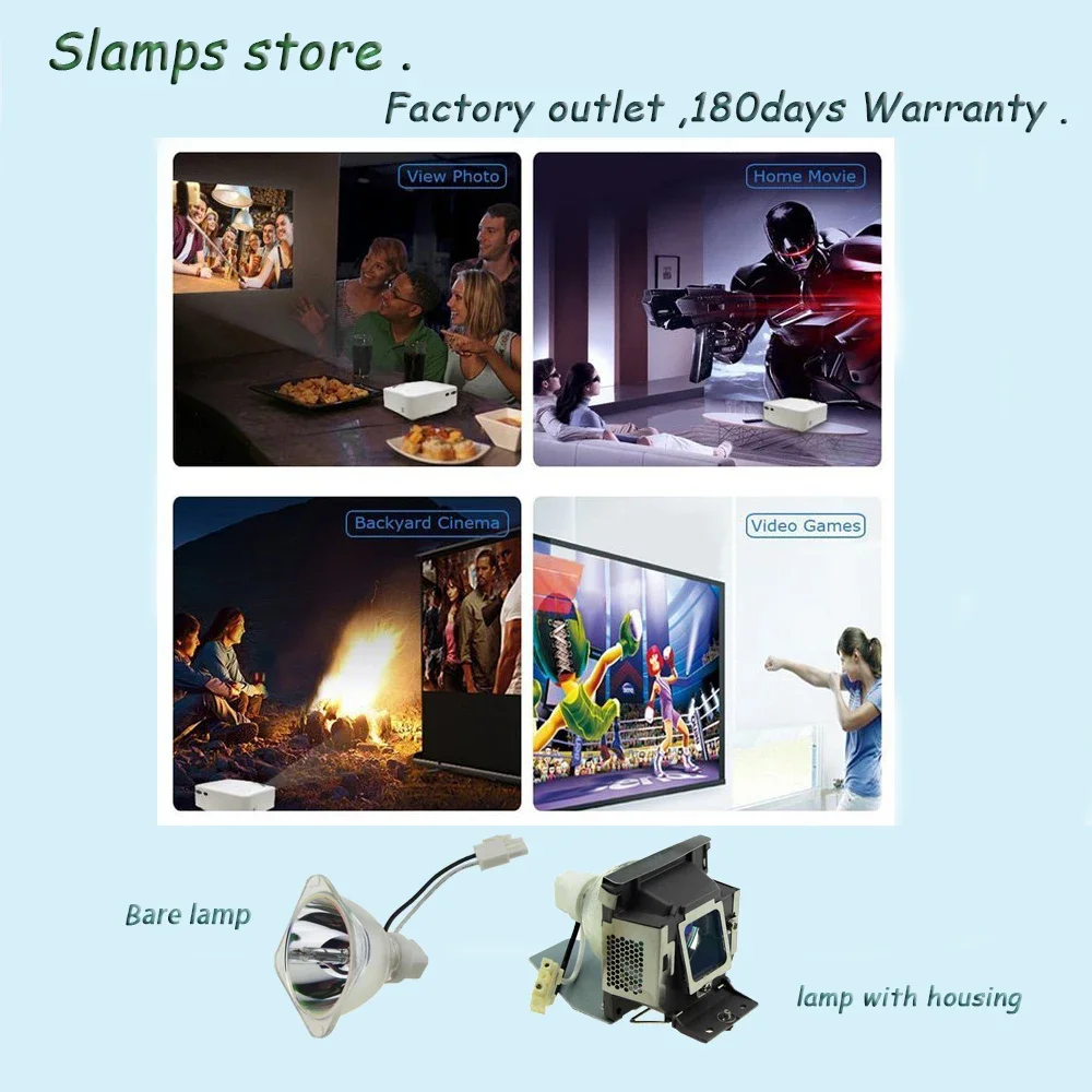 5J.J0A05.001 High Quality Replacement Projector Lamp with Housing for BENQ MP515 MP525 MP515S MP525ST With 90 days warranty
