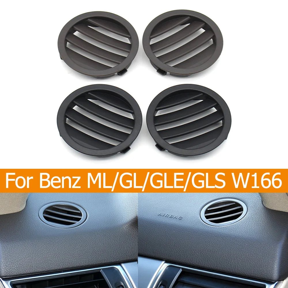 Car Front Dash Air Conditioner Outlet AC Vent Grille Round Cover Panel For Mercedes Benz M ML GL GLE GLS W166 W292 2012-2019