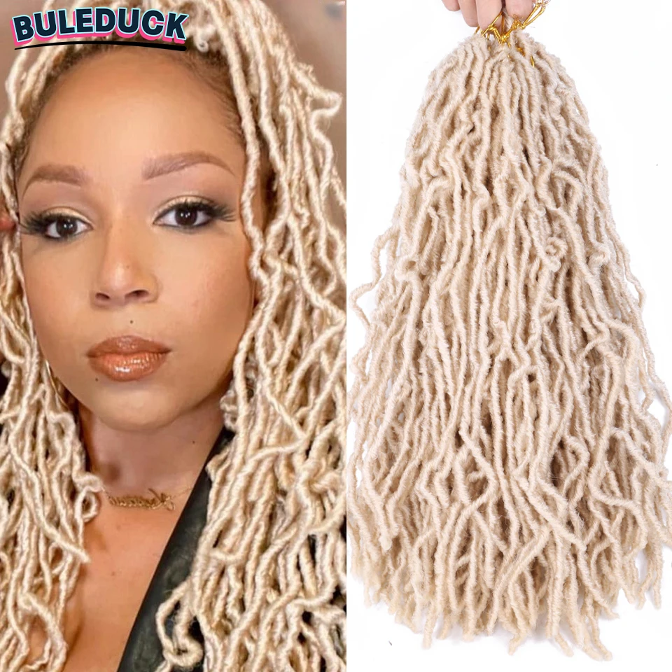 

14 Inch Short New Faux Locs Crochet Hair Extensions For Women Soft Dreadlocks Hair Pre-looped Faux Locs Crochet Braids 1-6 Packs