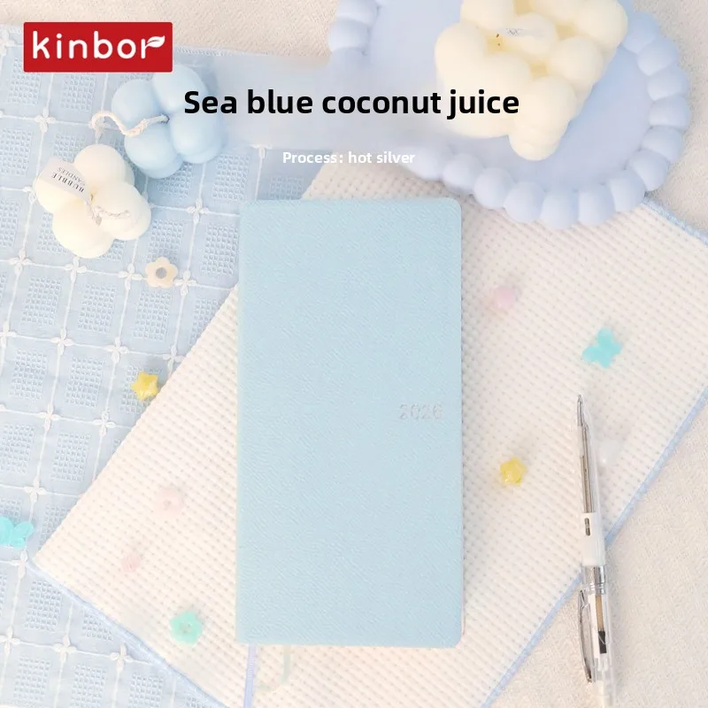 Kinbor 2026 One Page A Week Daily Time Weekly Planner Book Organizer Schedule Books Self Disciplined Punch Efficiency Manual