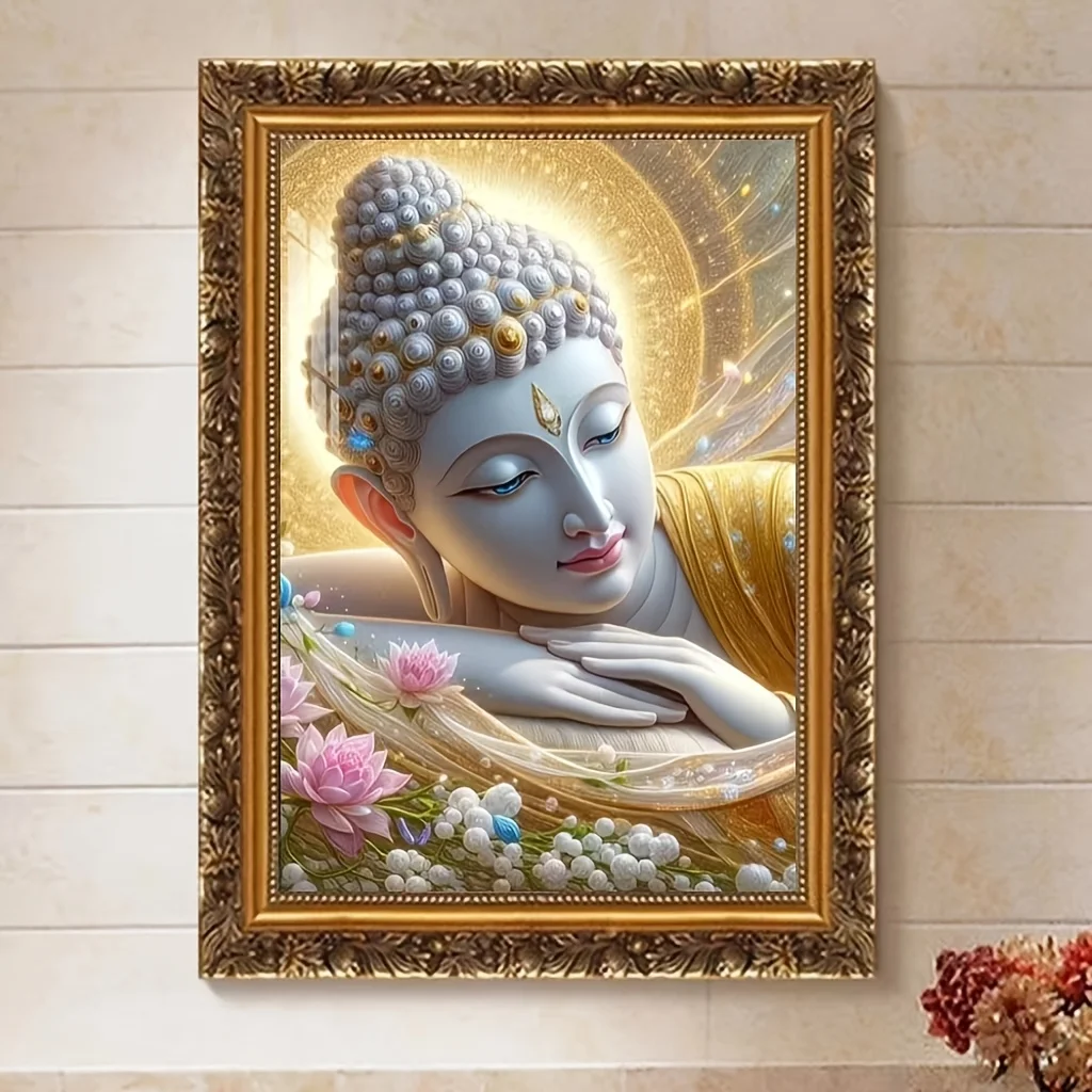 

500/1000/1200/2000PCS Puzzles Sleeping Buddha Lotus Flower Jigsaw Bedroom LivingRoom Office Home Decoration Gift for Friends