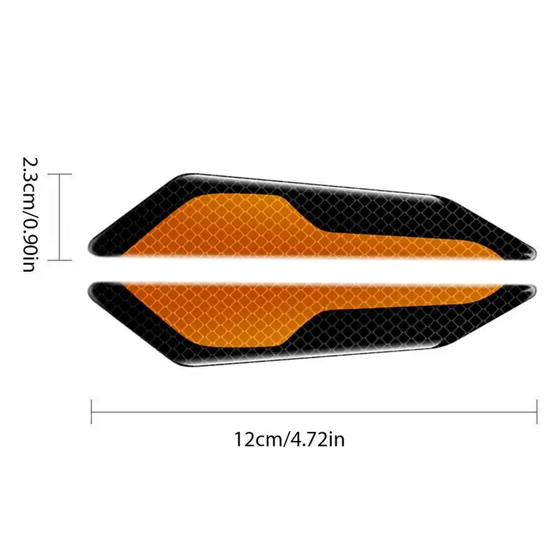 Naklejki odblaskowe 4 szt. Klamka samochodowa Odporna na zarysowania taśma Wodoodporna osłona boczna drzwi tylnych Akcesoria samochodowe do