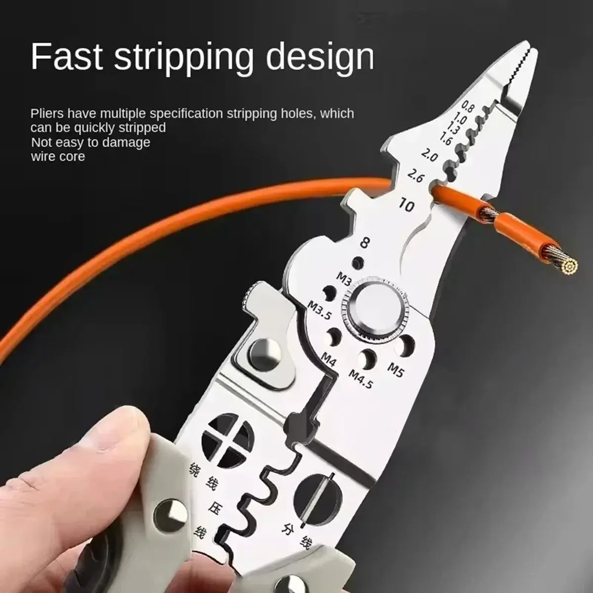 Y39A J~Multi Functional Electrician Pliers for Wire Splitting and Stripping for Electricians