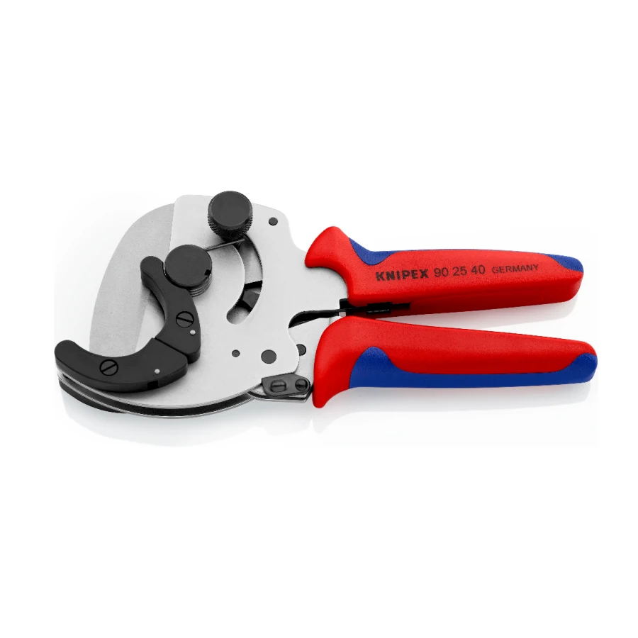 KNIPEX Pipe Cutter for Composite and Plastic Pipes with Multi-component Grips 90 25 40