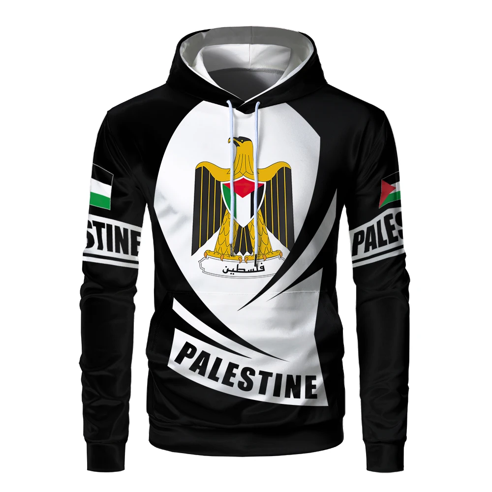 Palestine Flag 3D Print Men Women Hoodie Palestinian National Emblem Graphic Sweatshirt Casual Oversized Harajuku Sport Pullover