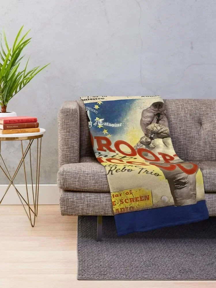 Vintage Style Fan Art Droopy McCool Concert Poster Throw Blanket Hairys Blankets Sofas Of Decoration Blankets