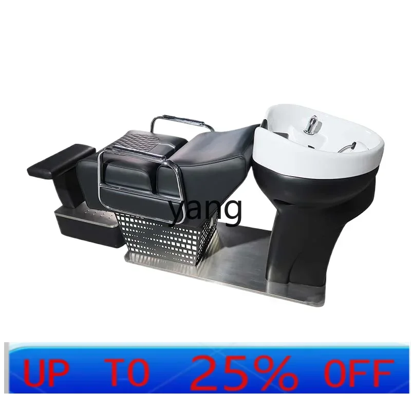 

LTT shampoo bed barber shop hair salon special new hair flush bed ceramic basin