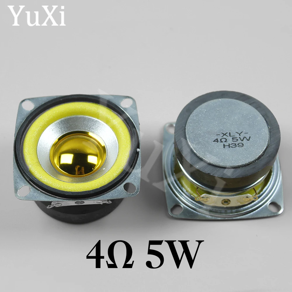 1Pc 4Ohm 5W Bluetooth Audio Radio Speaker External Magnetic Speaker Square  Full-frequency Loudspeaker 3W 4Ohm
