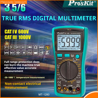 ProsKit MT-1280 Auto Range LCD Display Multimeter Digital Multimeter Automatic Digital Instrument Tester for Repair Tools