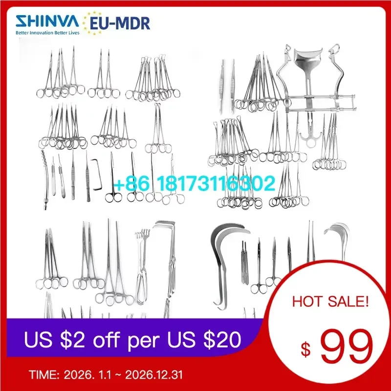 CRW Basic Laparotomy Instrument Set 77Pcs