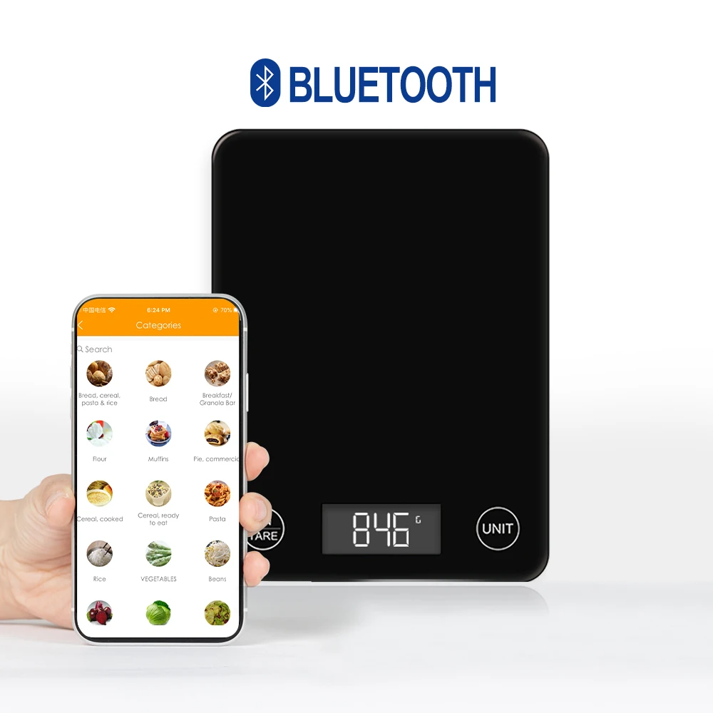 

Wholesale Customization Digital Food Electronic Balance Smart Kitchen LCD Display Scales Measuring Tools Scales