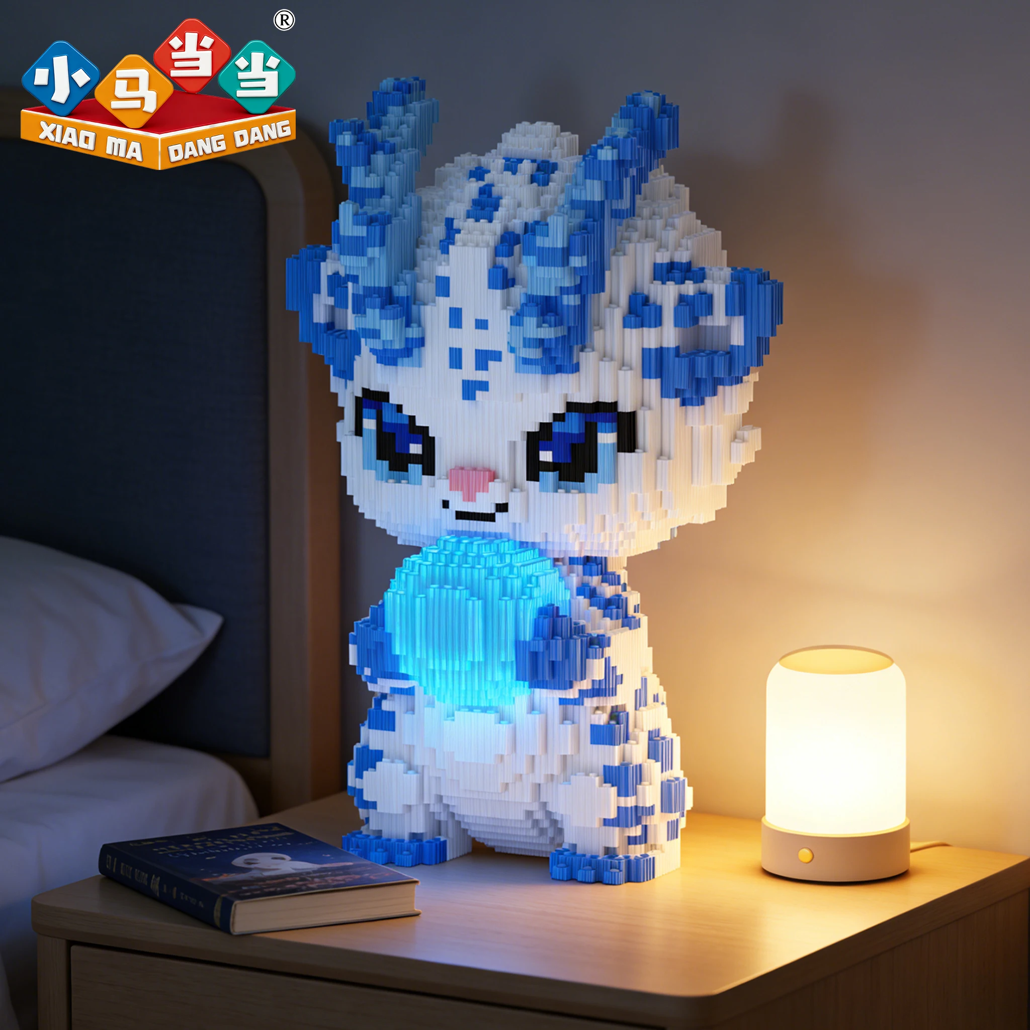

Набор строительных блоков Kawaii Glowing Pearl Dragon из микро-деталей: Мифическое существо в китайском стиле, игрушка для самостоятельной сборки, декор для стола, подарок