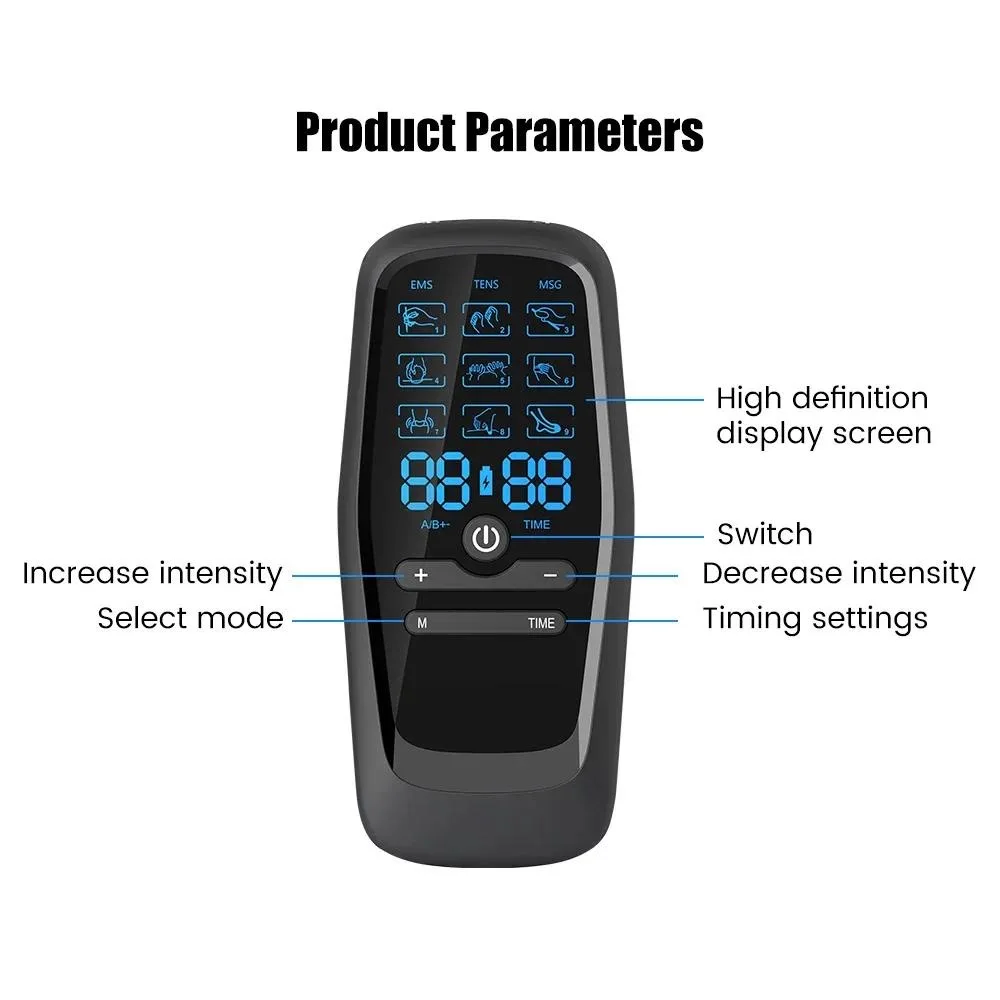 EMS Muscle Stimulator Pulse Acupuncture Relax Digital Therapy EMS Stimulator Pain Relief Body Massager Home Use