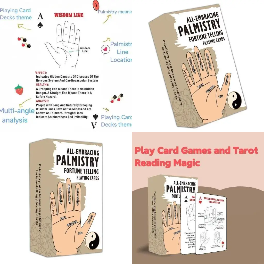 A5yc Palstry Playing Cards Decon Deck, Taille standard pour les jeux récit fête, papier cartonné premium avec