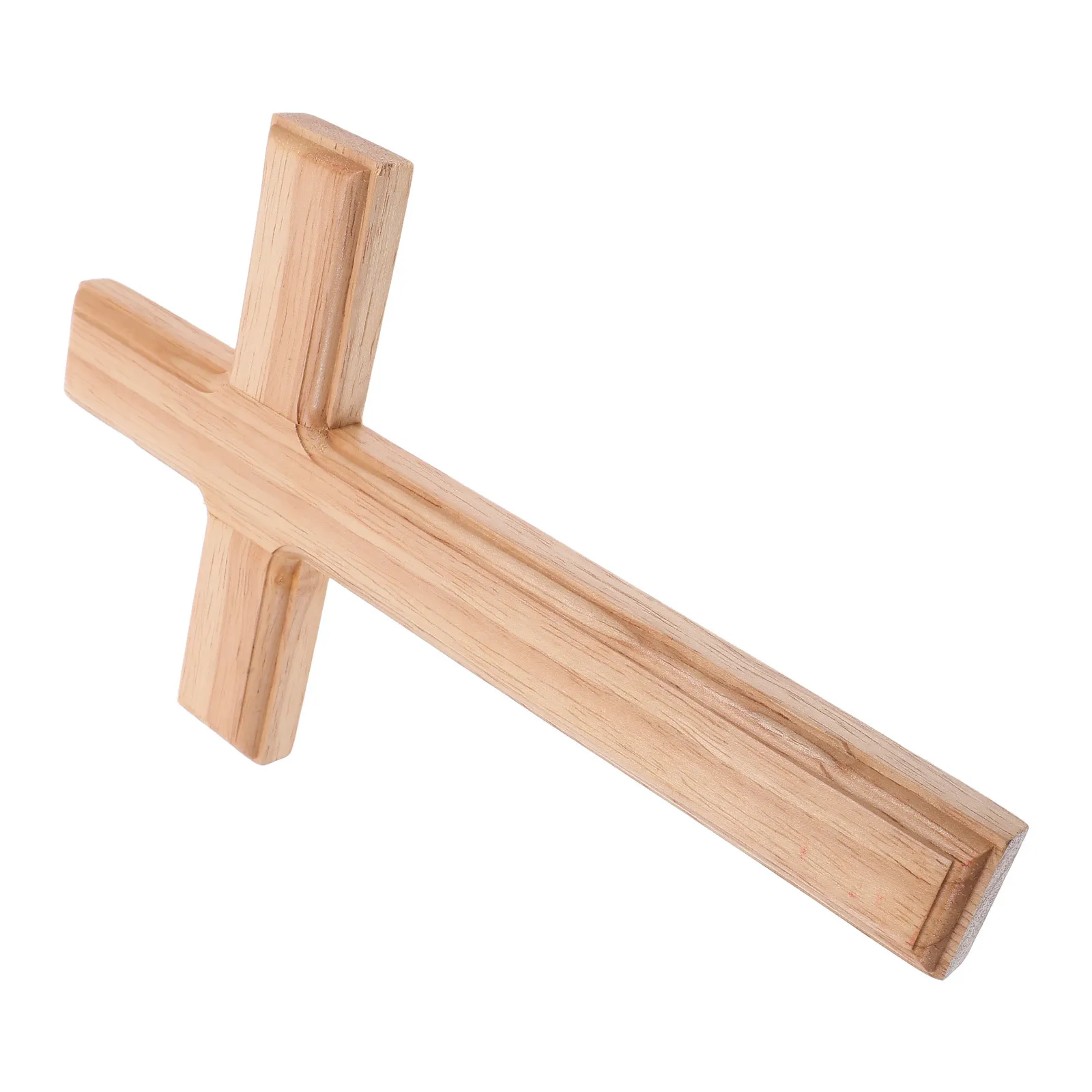 

Christian Wooden Wall Hanging Cross 25cmx14.5cm Religious Crucifix Decorative Cross for Home Church Wall Decor Prayer