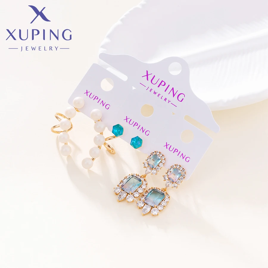 

Ювелирные изделия Xuping: Новинка! Изысканные женские серьги из медного сплава с золотым покрытием – идеальный подарок.