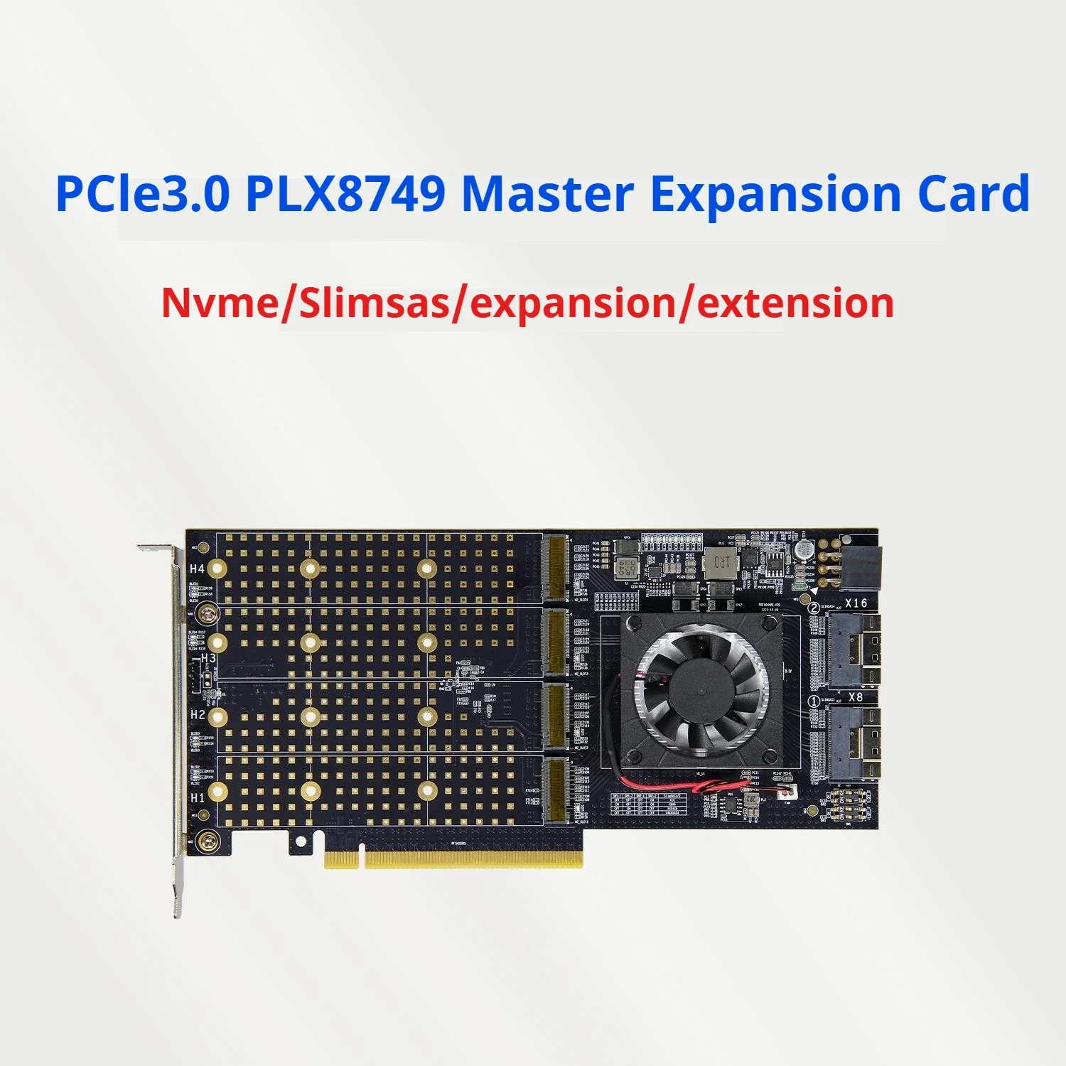 SmCpPlx/pex8749/pcie 3.0 Expansion Card/nvme/slimsas/four-disk/graphics Card/in-out
