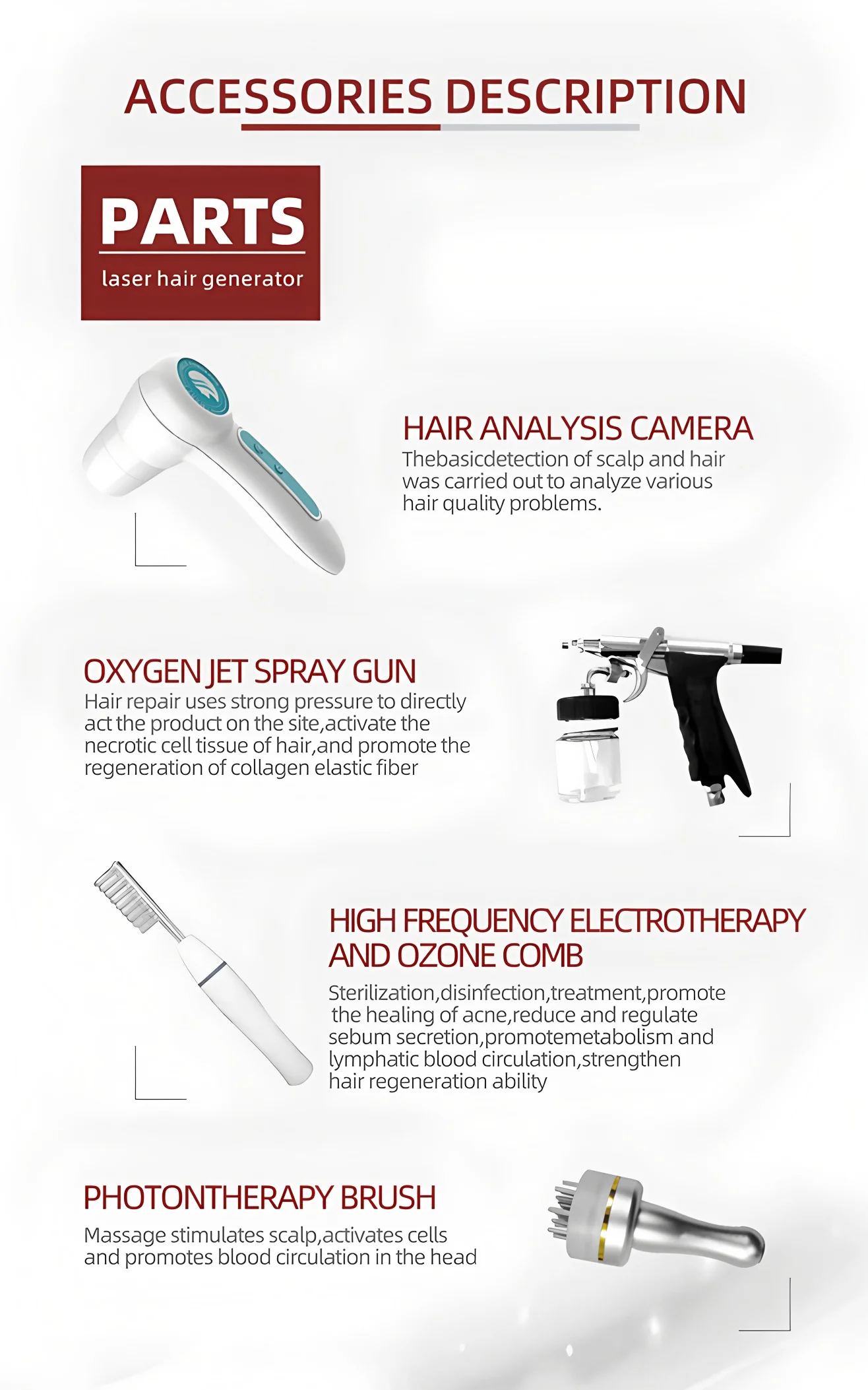 المهنية آلة نمو الشعر سبا فروة الرأس محلل التنظيف العميق الجمال الصحة إزالة الصباغ معدات شد الجلد لصالو #5